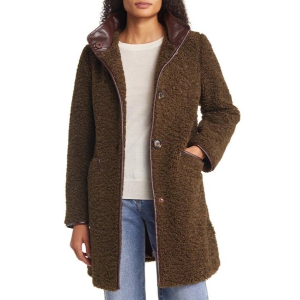 Sam Edelman Olive Teddy Faux Fur Coat | Size XL (16-18/14W)